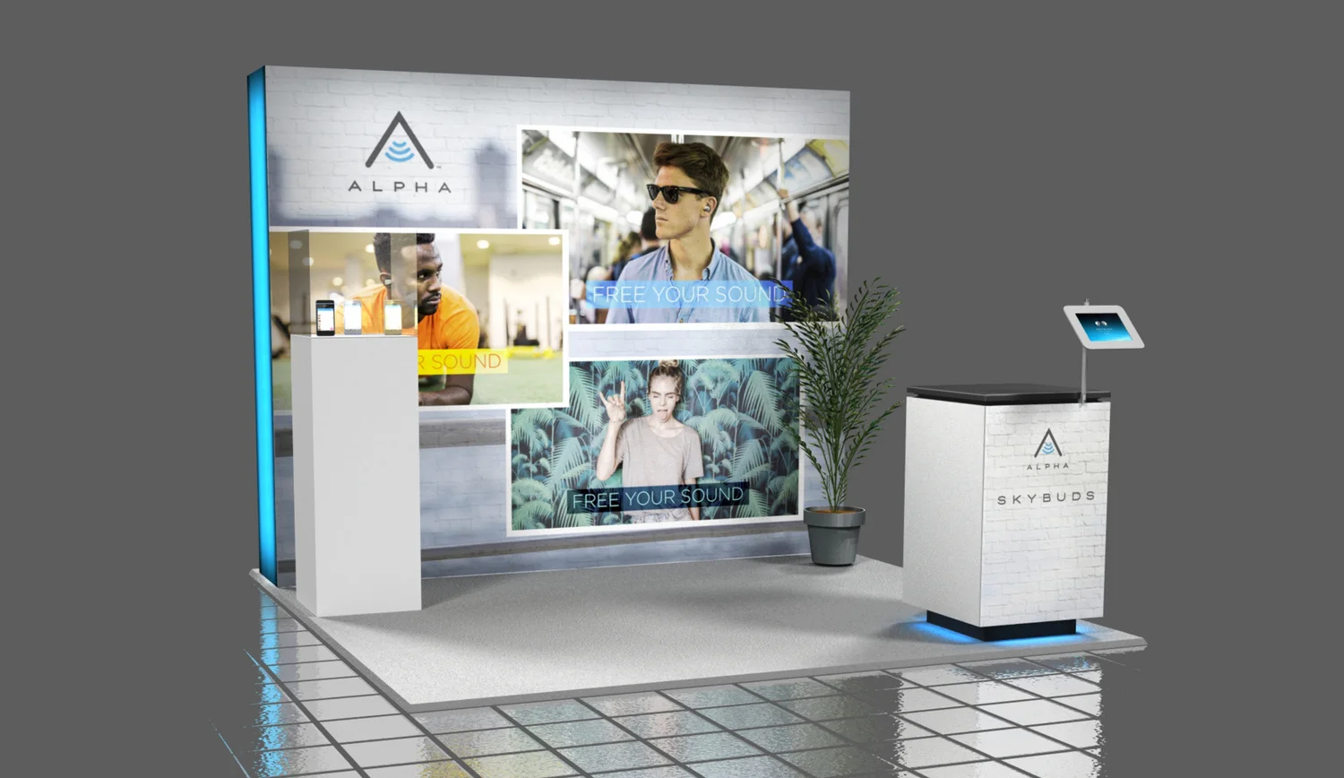 10x10 Booth exhibition stand